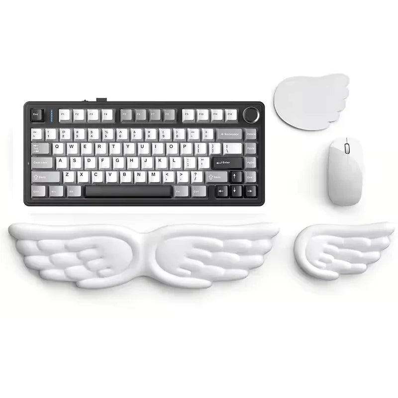 Angel wing wrist rest for keyboard and mouse product photo