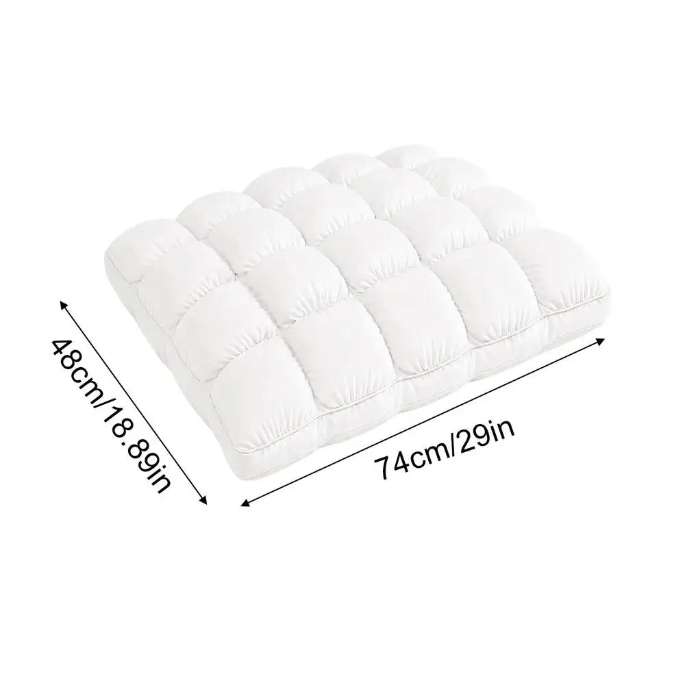 Puff Pillow Supportive Cloud Grid Breathable Soft Sleeping