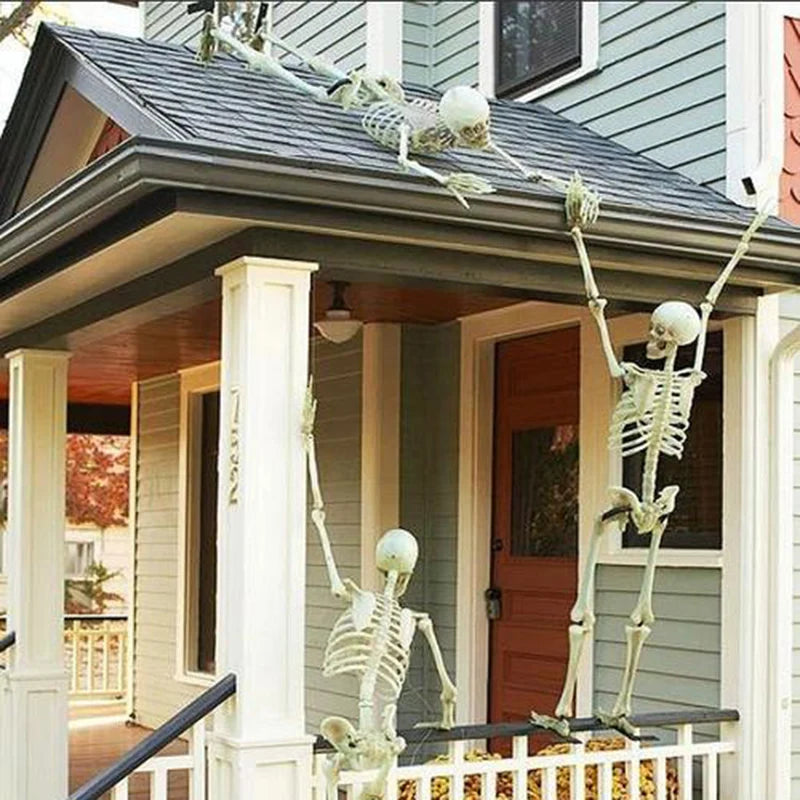 Halloween Movable Skeleton Fake Human Skull Bones