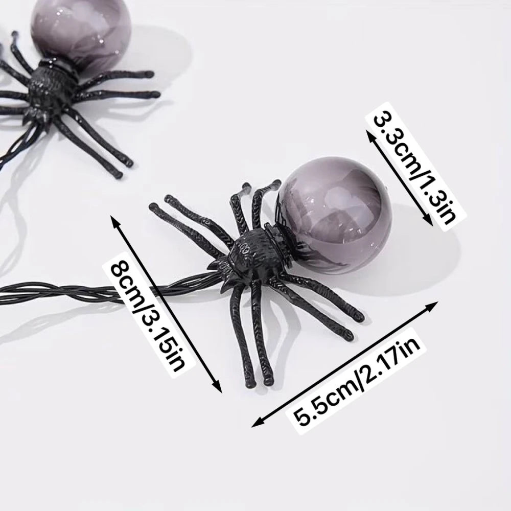 10LED Spider String Lights Halloween Decorations