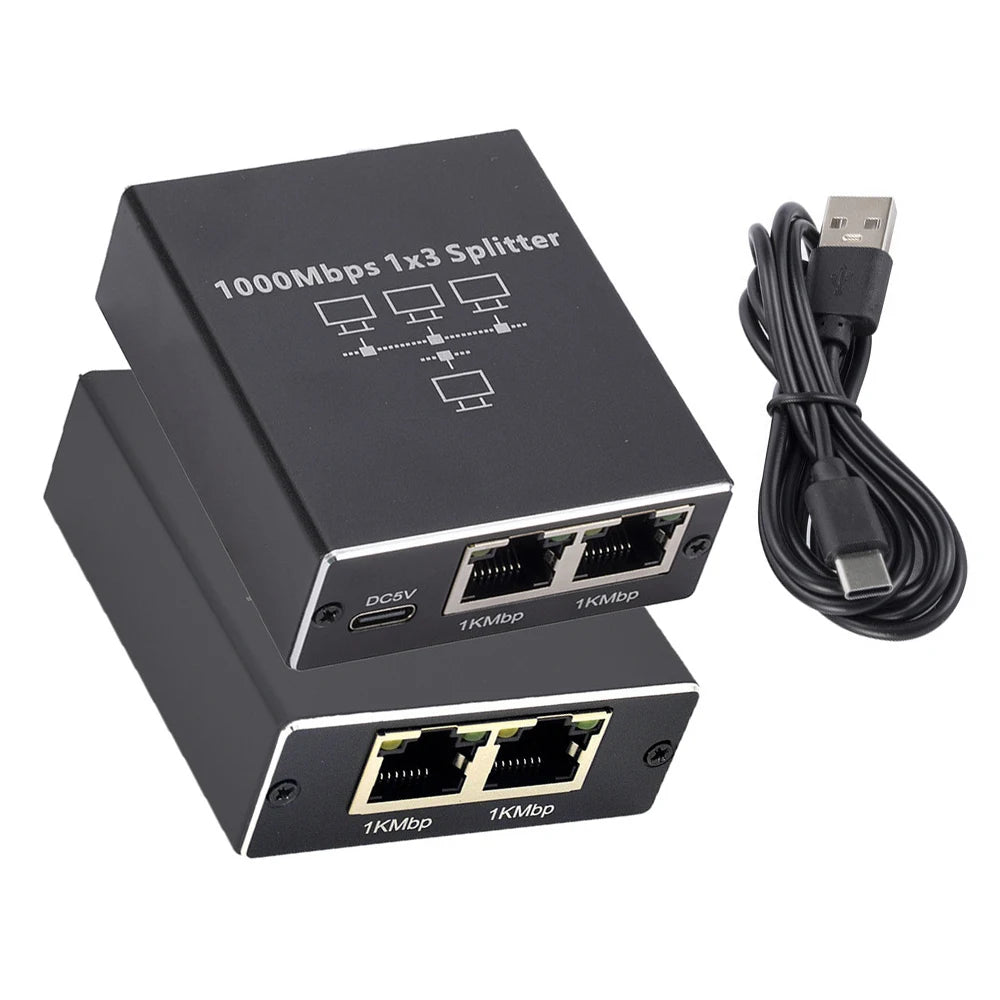 1000 Mb/s ethernetový rozbočovač sieťový adaptér