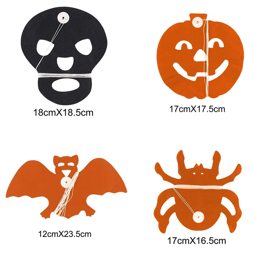 Halloween Paper Banner Spider Pumpkin Ghost