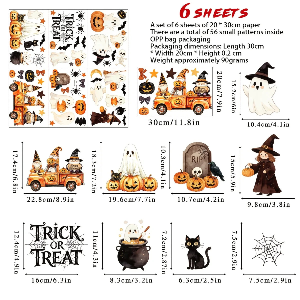 Halloween Window Clings