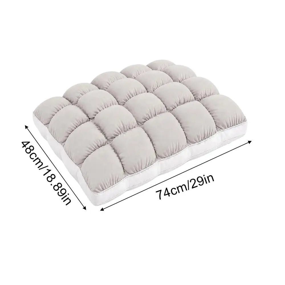 Puff Pillow Supportive Cloud Grid Breathable Soft Sleeping