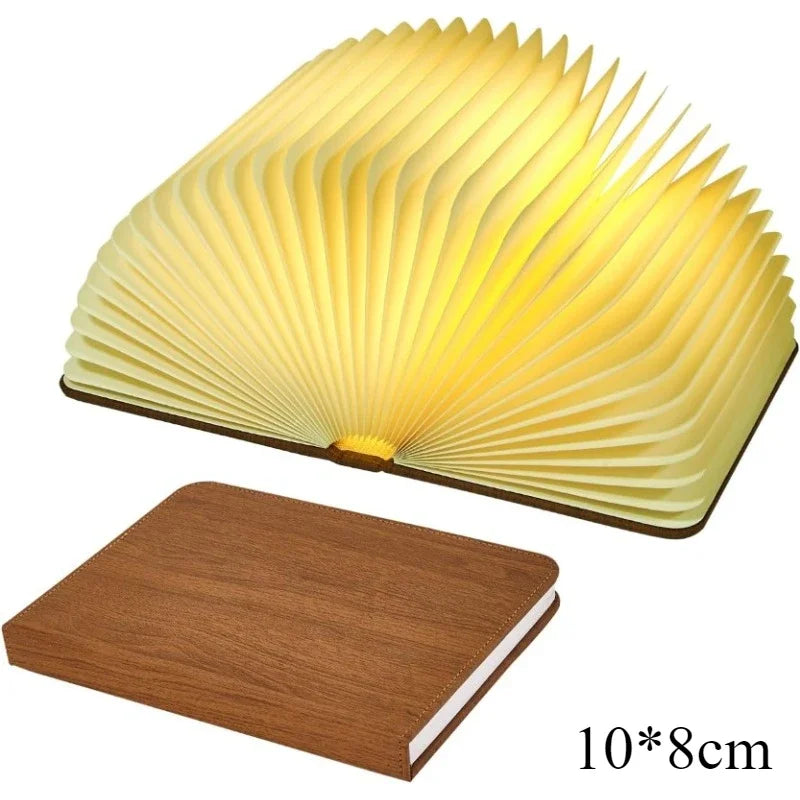 3D skladacia kniha lampa LED nočné svetlo
