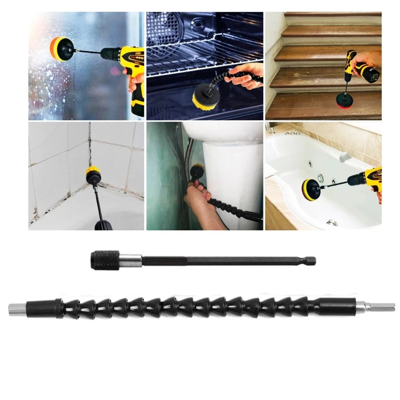 UNTIOR Electric Drill Brush Attachment Set Power Scrubber Brush