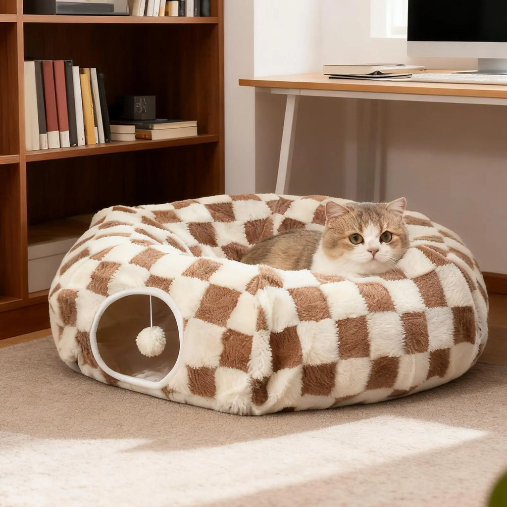 Cat Tunnel Bed Interactive Toys