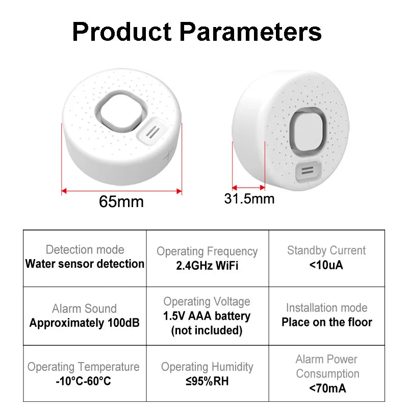 Tuya WiFi Water Leakage Detector Smart