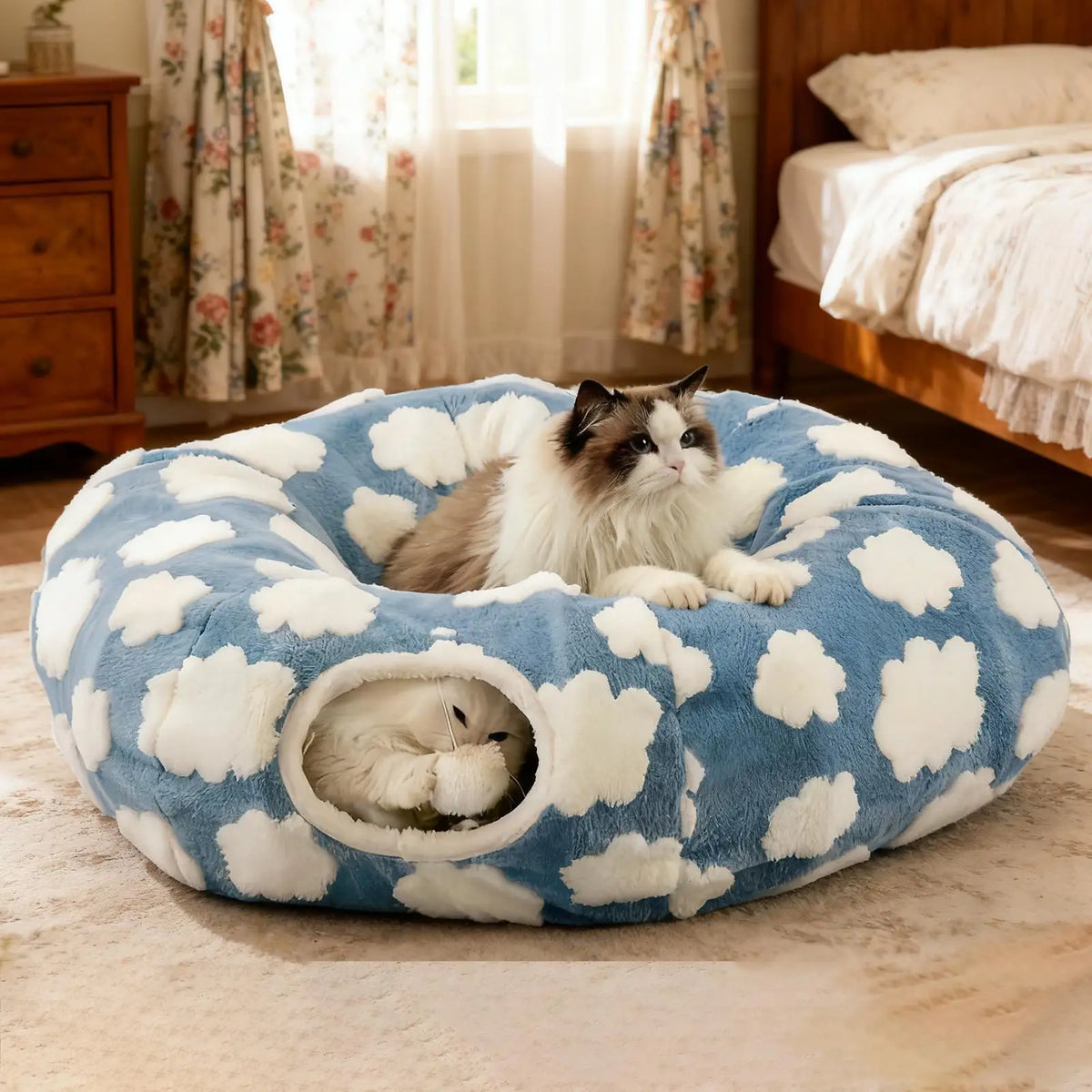 Cat Tunnel Bed Interactive Toys