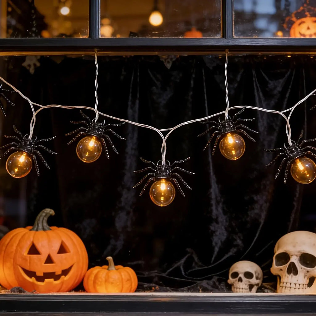 10LED Spider String Lights Halloween Decorations