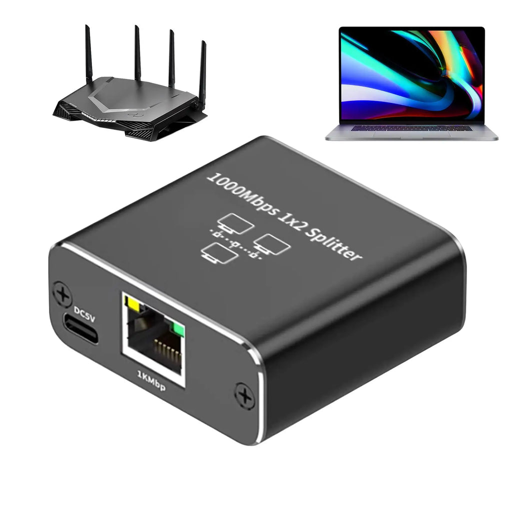 1000 Mb/s ethernetový rozbočovač sieťový adaptér