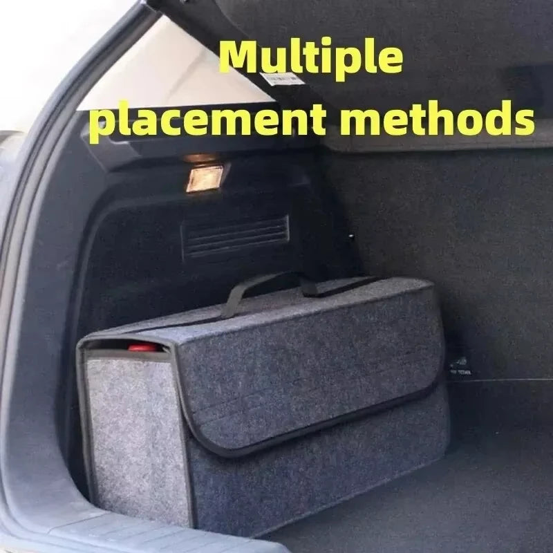 Car Trunk Organizer Soft Felt Storage Box