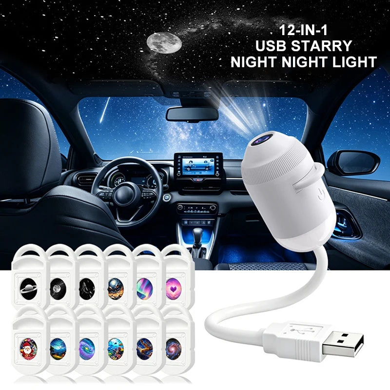 USB Galaxy Star Projector Lamp