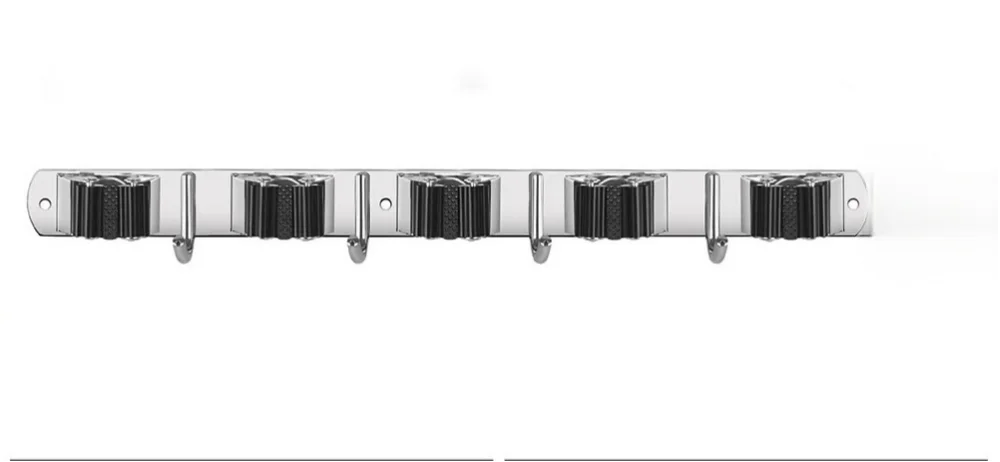 Nástenný držiak na mopy a metly z nehrdzavejúcej ocele