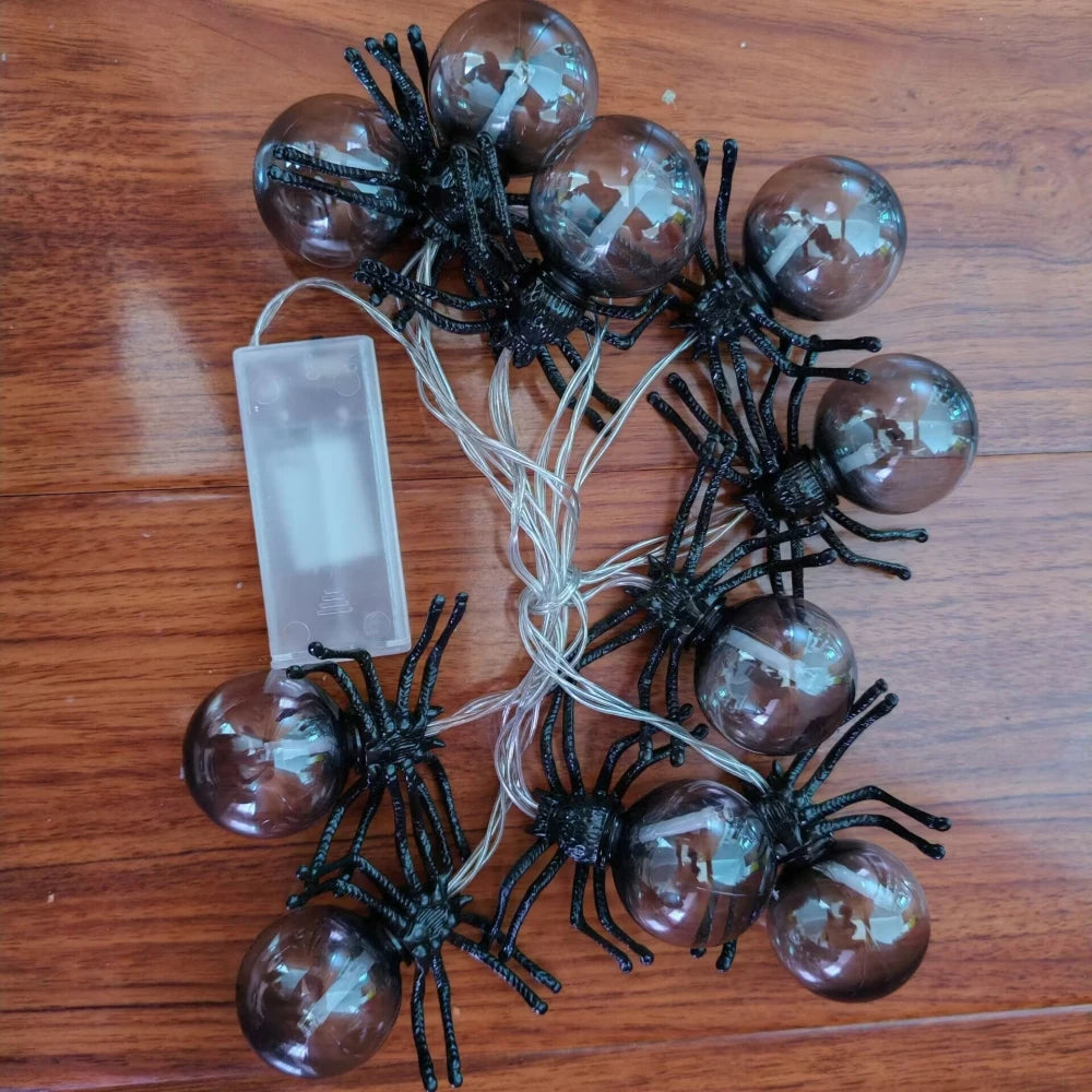10LED Spider String Lights Halloween Decorations