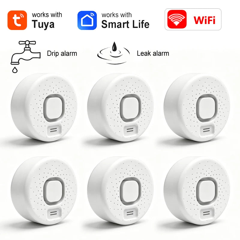 Inteligentný WiFi detektor úniku vody Tuya