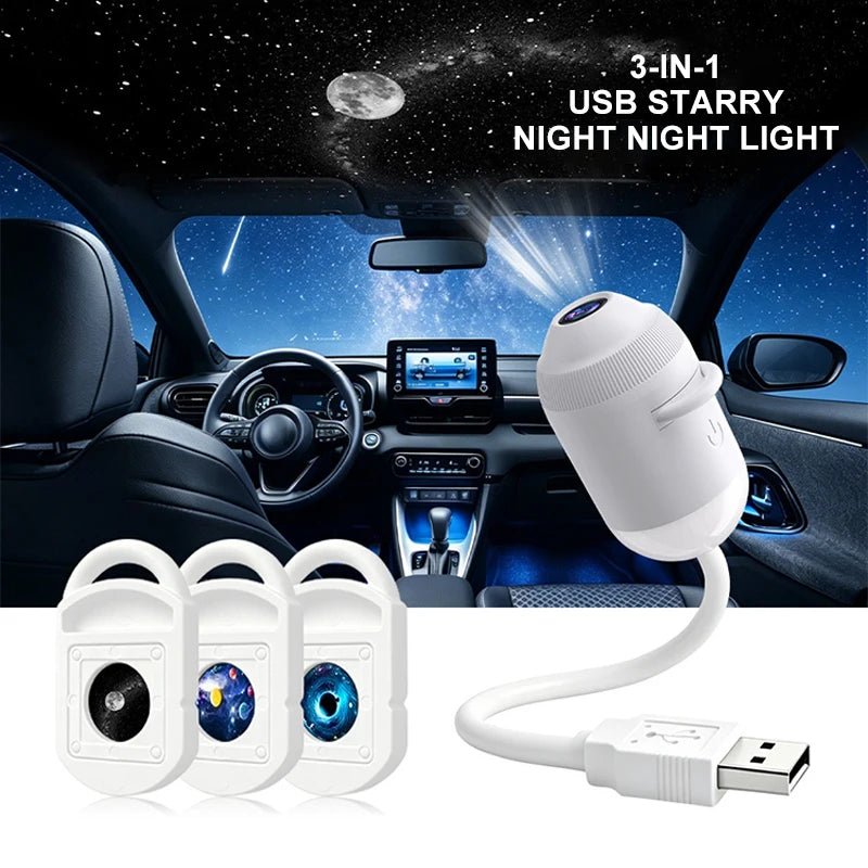USB Galaxy Star Projector Lamp