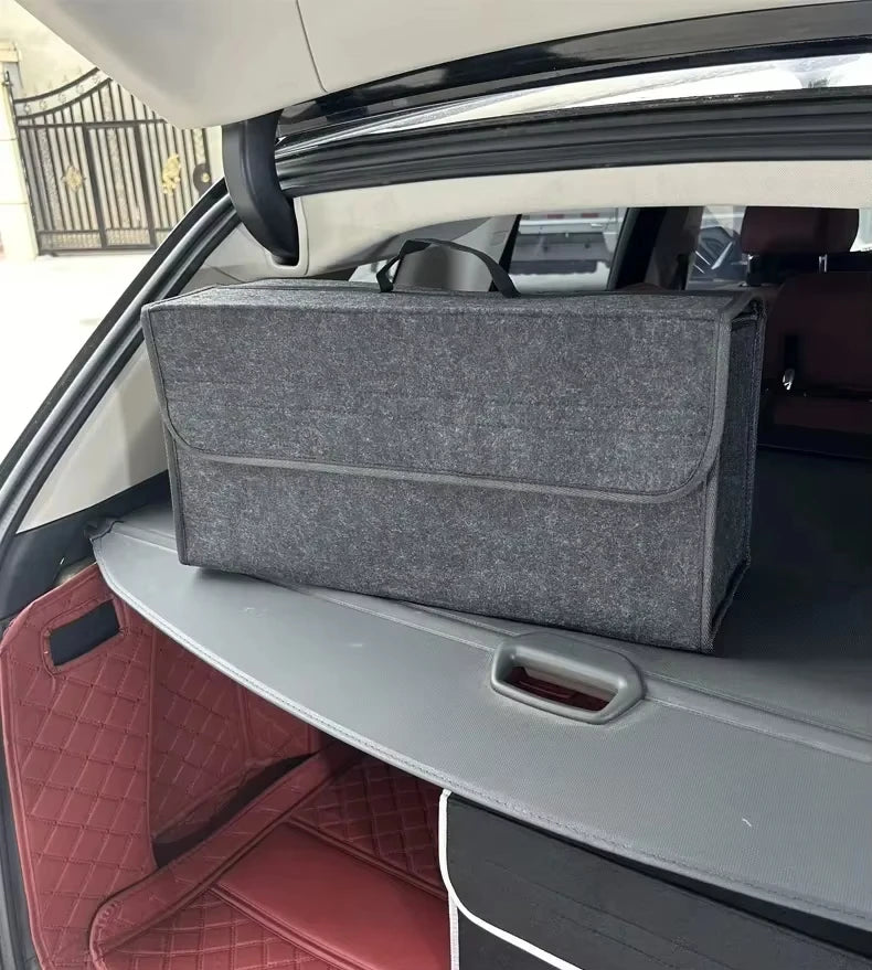 Car Trunk Organizer Soft Felt Storage Box