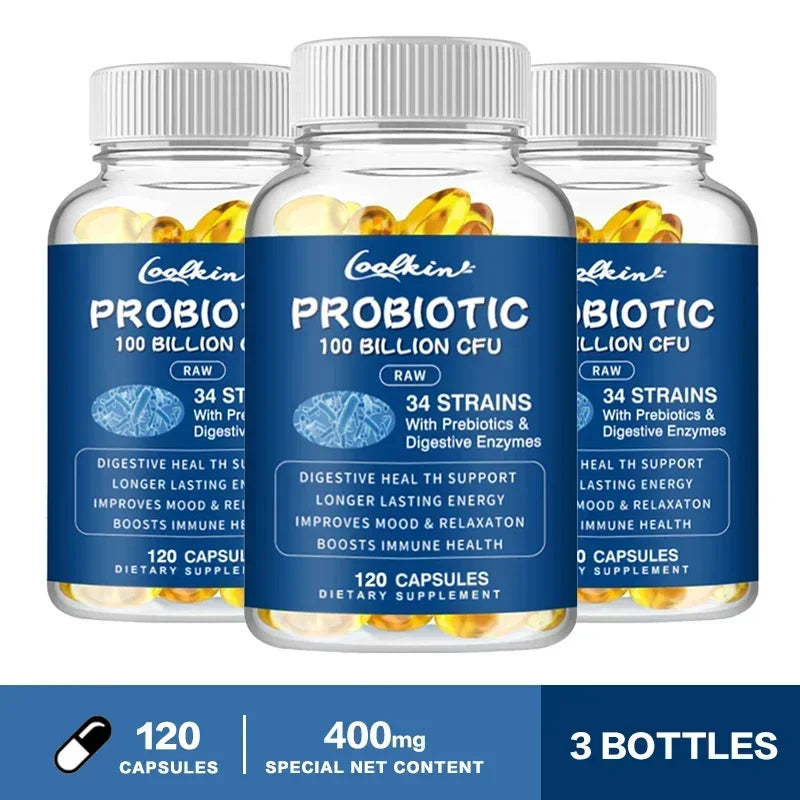 Probiotics Supplements - 100 Billion CFU - Promotes Digestive Health