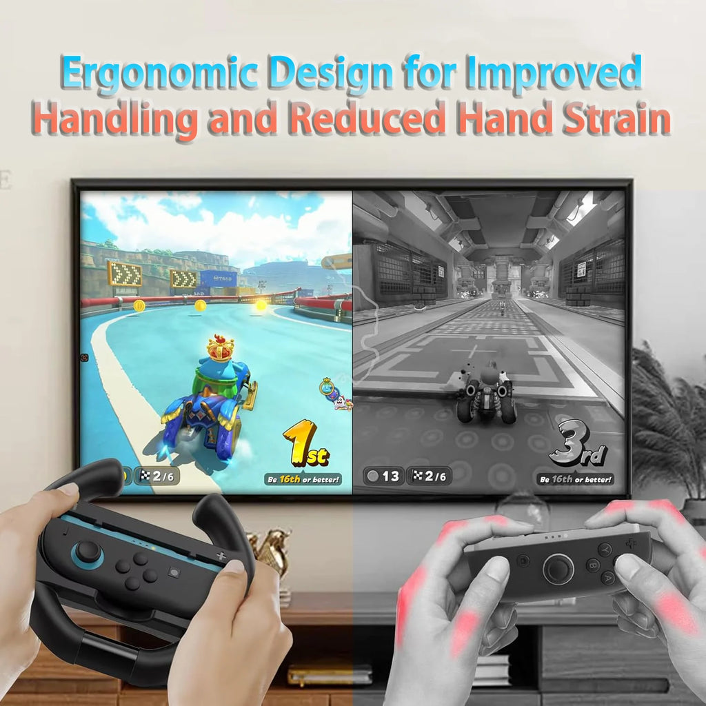 For Switch2 4-In-1 Steering Racing Wheel Controller