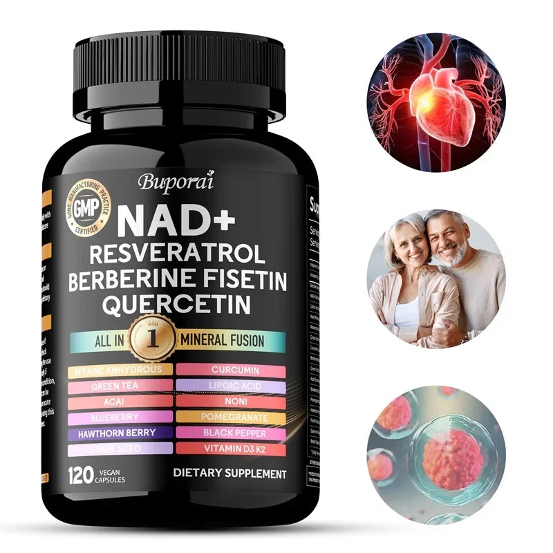 NAD Resveratrol Berberine - Improve Aging