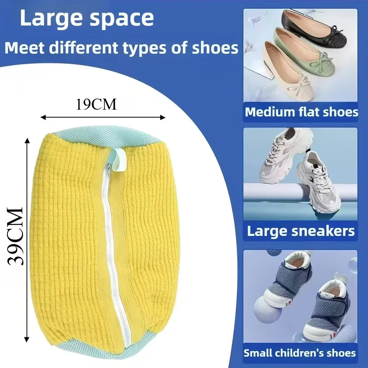 Durable Shoe Washing Machine Bag
