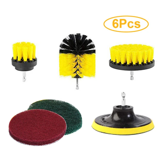 UNTIOR Electric Drill Brush Attachment Set Power Scrubber Brush
