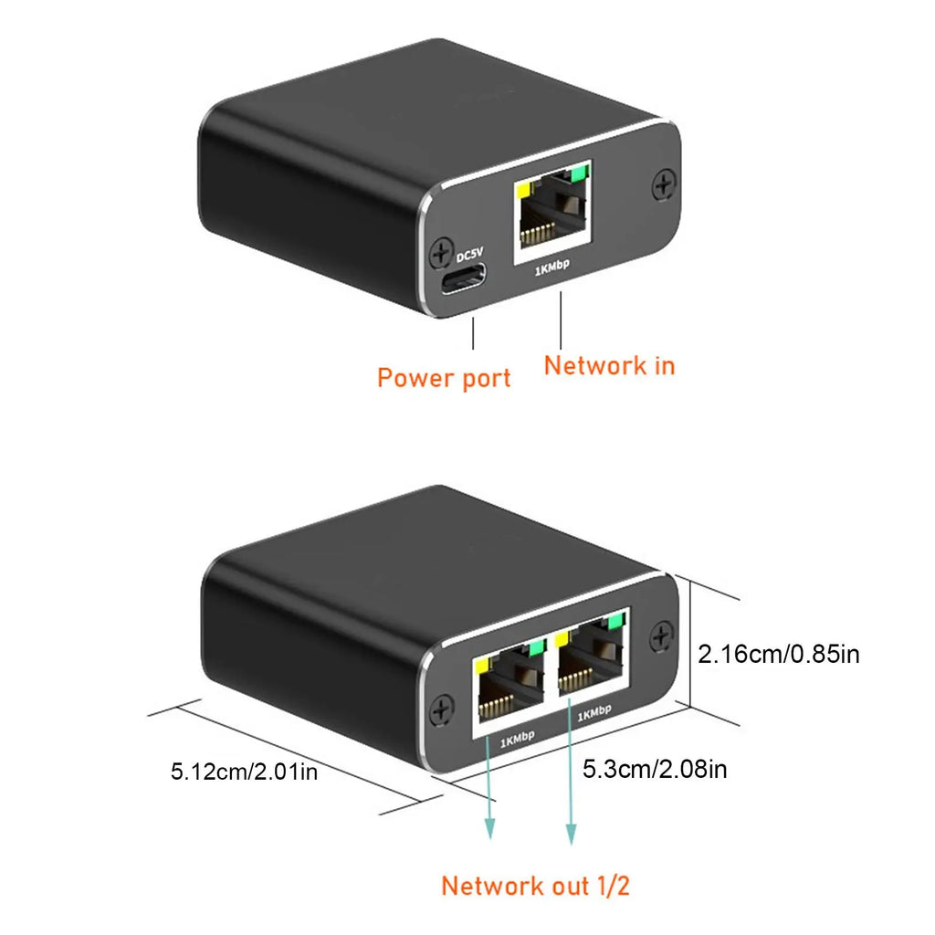 1000 Mb/s ethernetový rozbočovač sieťový adaptér