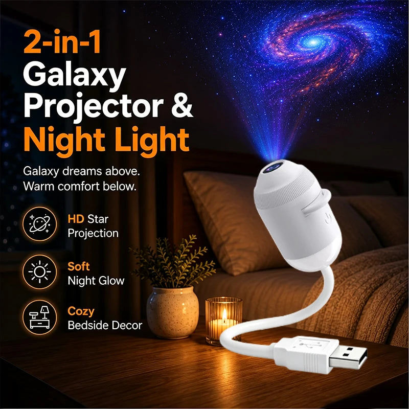 USB Galaxy Star Projector Lamp
