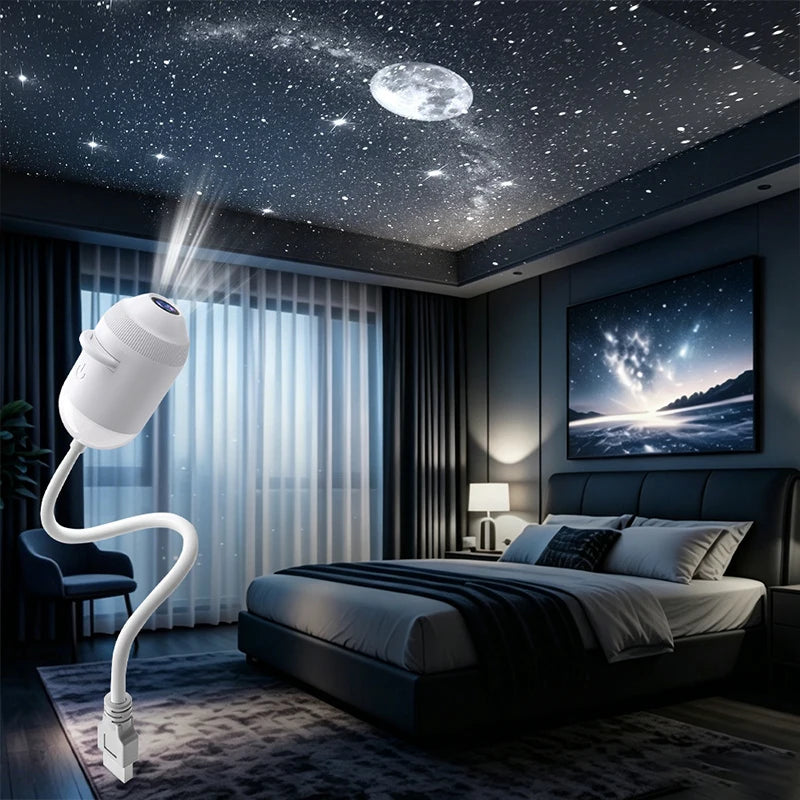 USB hviezdny projektor galaxie
